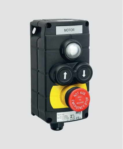 industrial control panel buttons enclosure